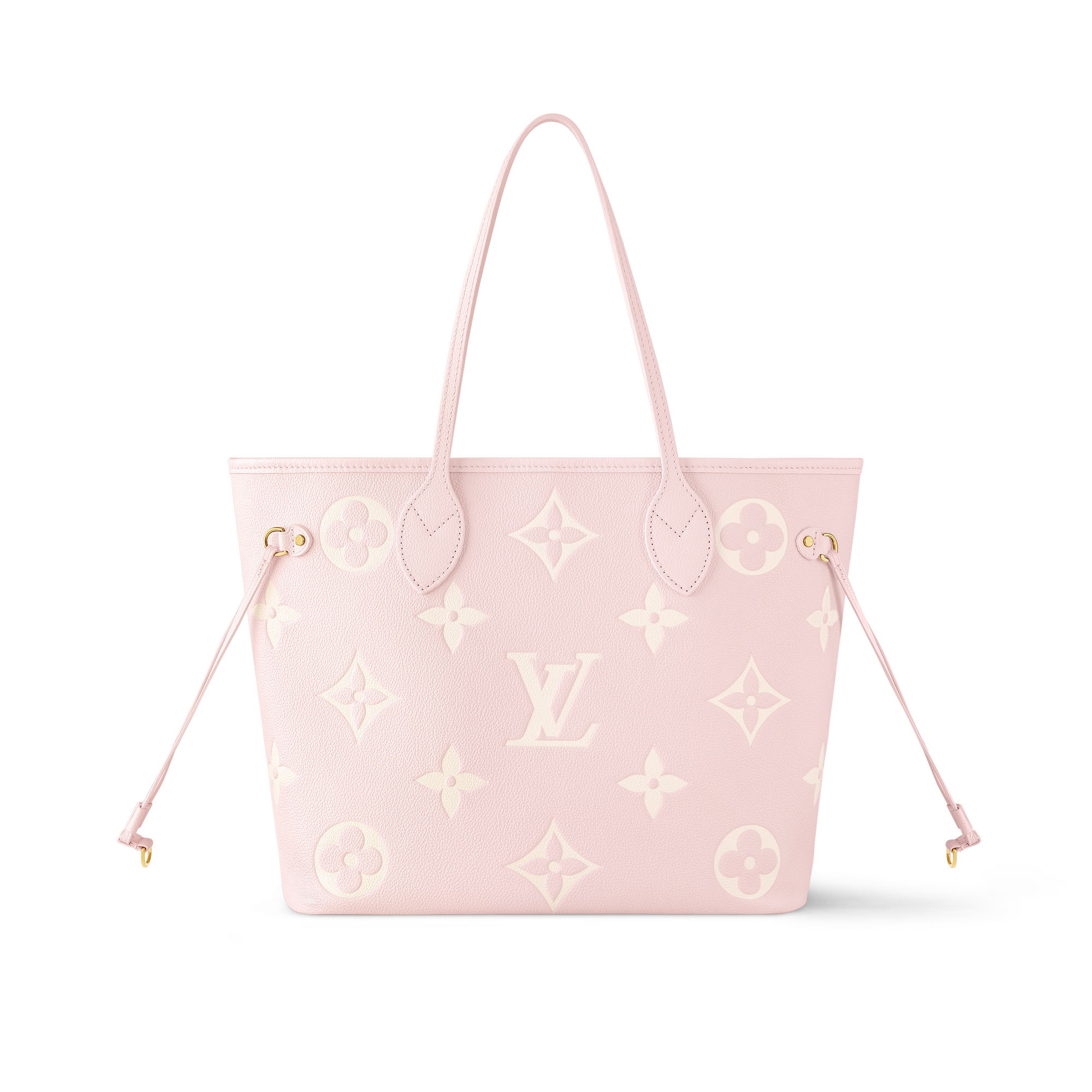 Monogram Canvas Lv Neverfull White Pink Lv Neverfull Bag Louis