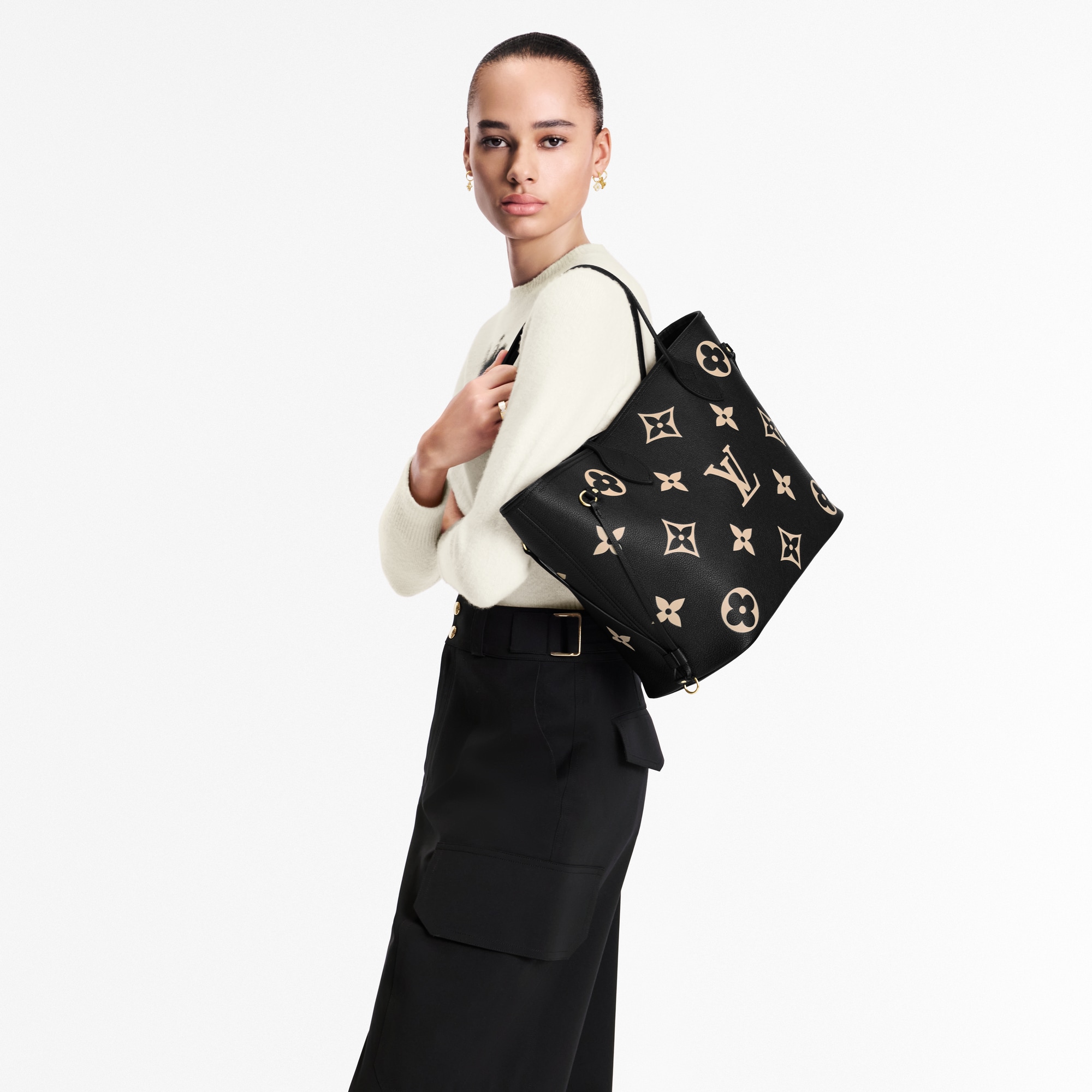 Mm Monogram Empreinte Neverfull Giant Louis Vuitton Authentic