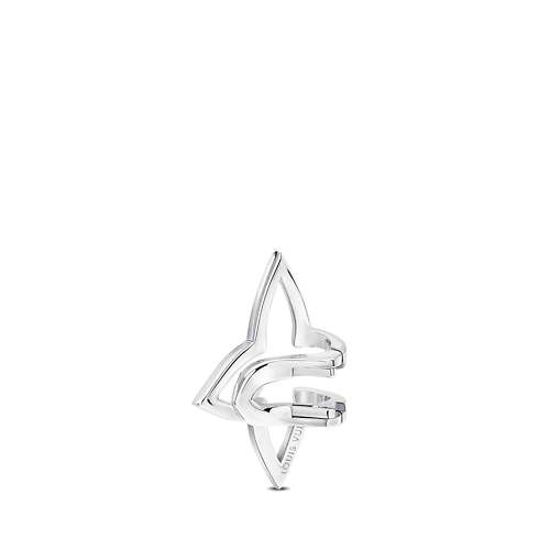 Ombre Blossom Ear Cuff, White Gold and Diamonds in Jewellery's Categories Earrings collections by Louis Vuitton (Product zoom)