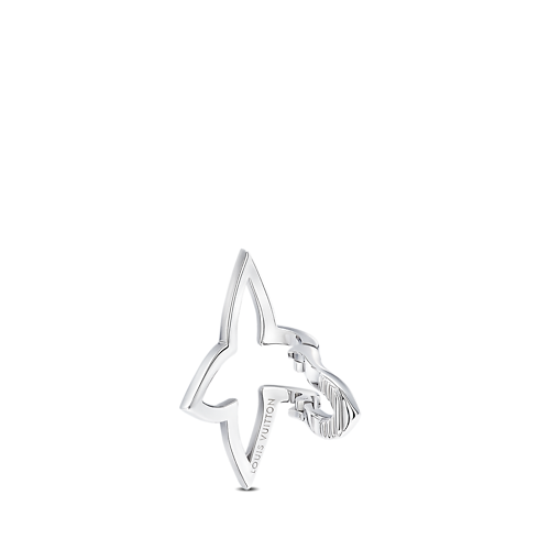 Ombre Blossom Ear Cuff, White Gold and Diamonds in Jewellery's Categories Earrings collections by Louis Vuitton (Product zoom)