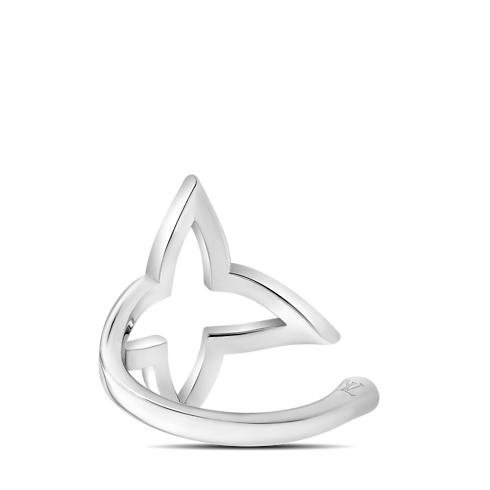 Ombre Blossom Open Ring, White Gold and Diamonds in Jewellery's Categories Rings collections by Louis Vuitton (Product zoom)