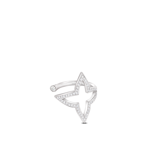 Ombre Blossom Open Ring, White Gold and Diamonds in Jewellery's Categories Rings collections by Louis Vuitton (Product zoom)