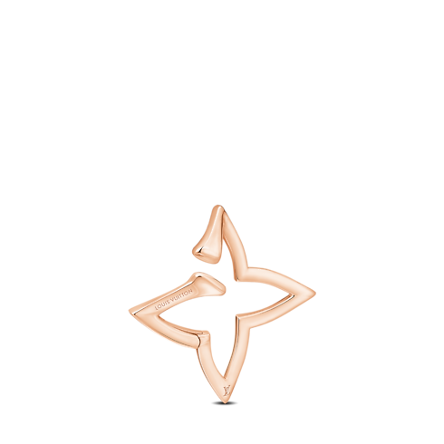 Ombre Blossom Overlap Hoop, Pink Gold and Diamonds - Per Unit in Jewellery's Categories Earrings collections by Louis Vuitton (Product zoom)