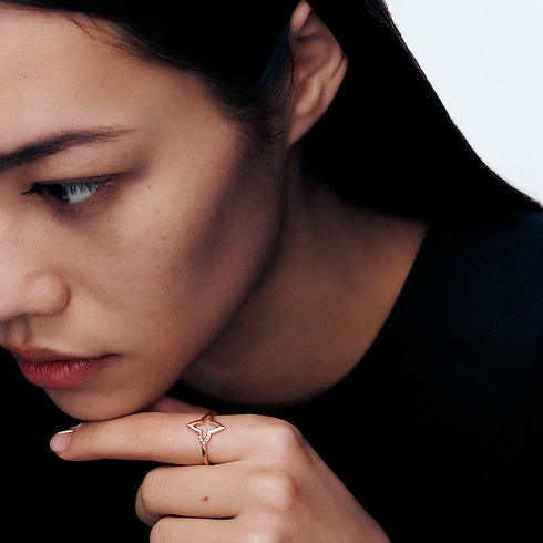 Ombre Blossom Ring, Pink Gold and Diamonds in Jewellery's Categories Rings collections by Louis Vuitton (Product zoom)