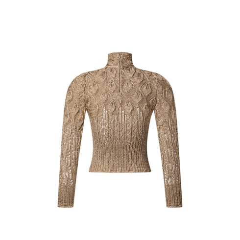 Openwork Glitter Knit Pullover in Women's Ready-to-Wear Knitwear collections by Louis Vuitton (Product zoom)
