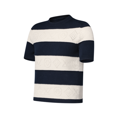 Openwork Striped Knit Top in Women's Ready-to-Wear Tops collections by Louis Vuitton (Product zoom)