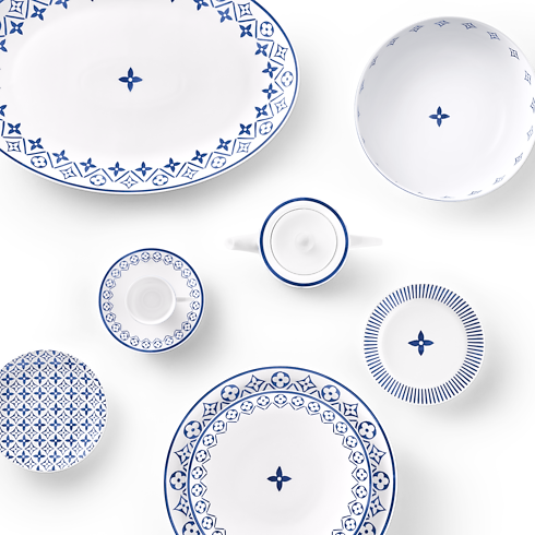 Oval Plate Monogram Flower Tile in Trunks, Travel and Home's Home and Art of Dining Art of Dining collections by Louis Vuitton (Product zoom)