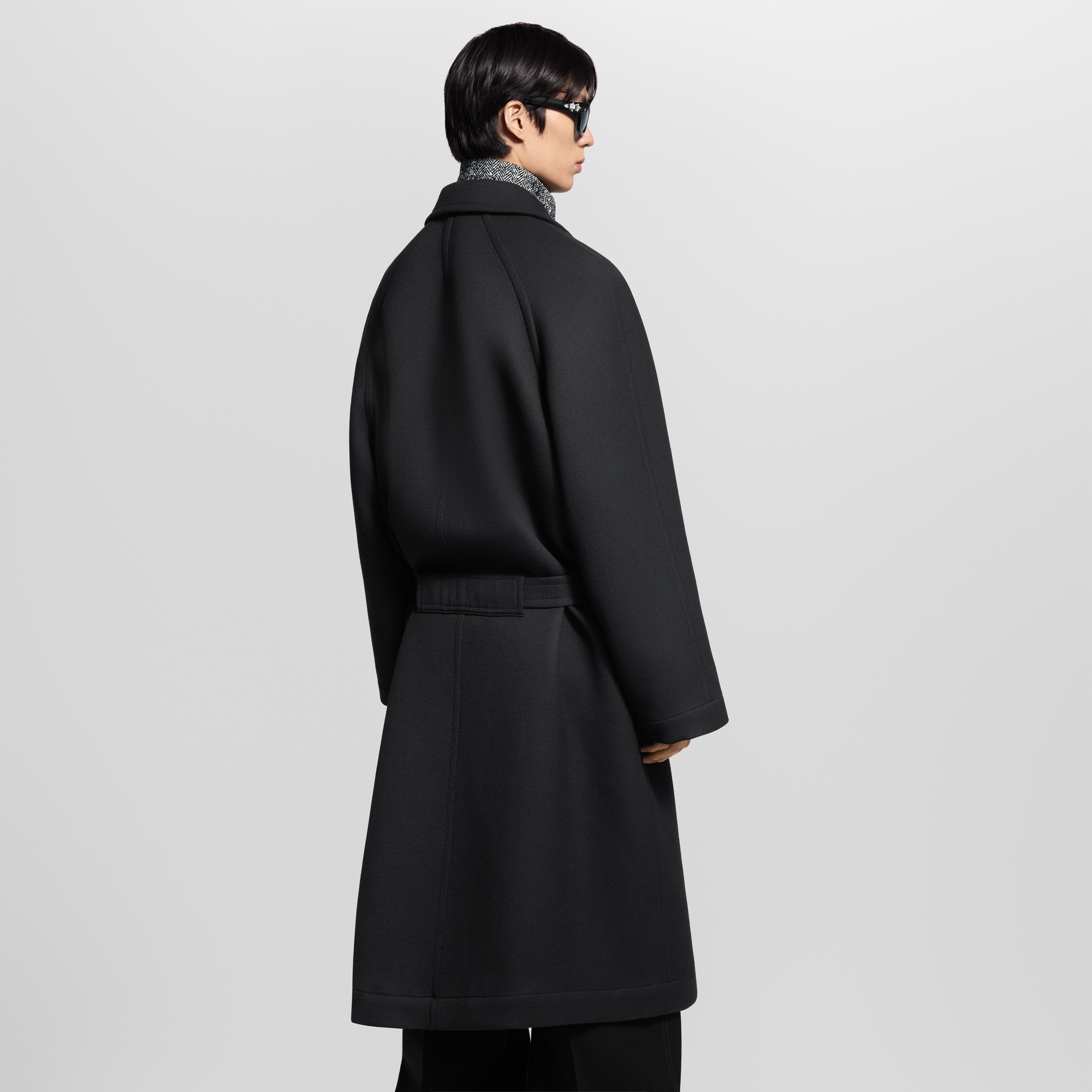 Oversized Single-Breasted Coat  in Men