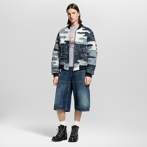 Patchwork Denim Bomber Jacket in Men's Ready-to-Wear Outerwear and Coats collections by Louis Vuitton (Product zoom)