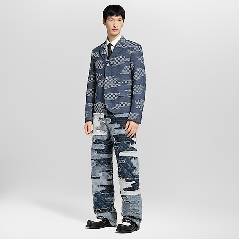 Patchwork Denim Skate Pants in Men's Ready-to-Wear Denim collections by Louis Vuitton (Product zoom)