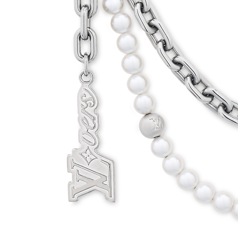 Pearls Mini Chain Belt . in Men's Accessories Key Holders and Bag Charms collections by Louis Vuitton (Product zoom)