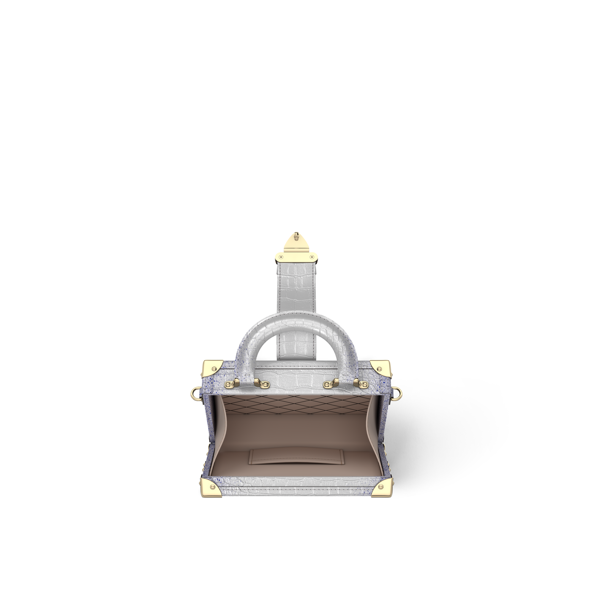 Petite Malle Capitale Crocodilien Brillant in Women