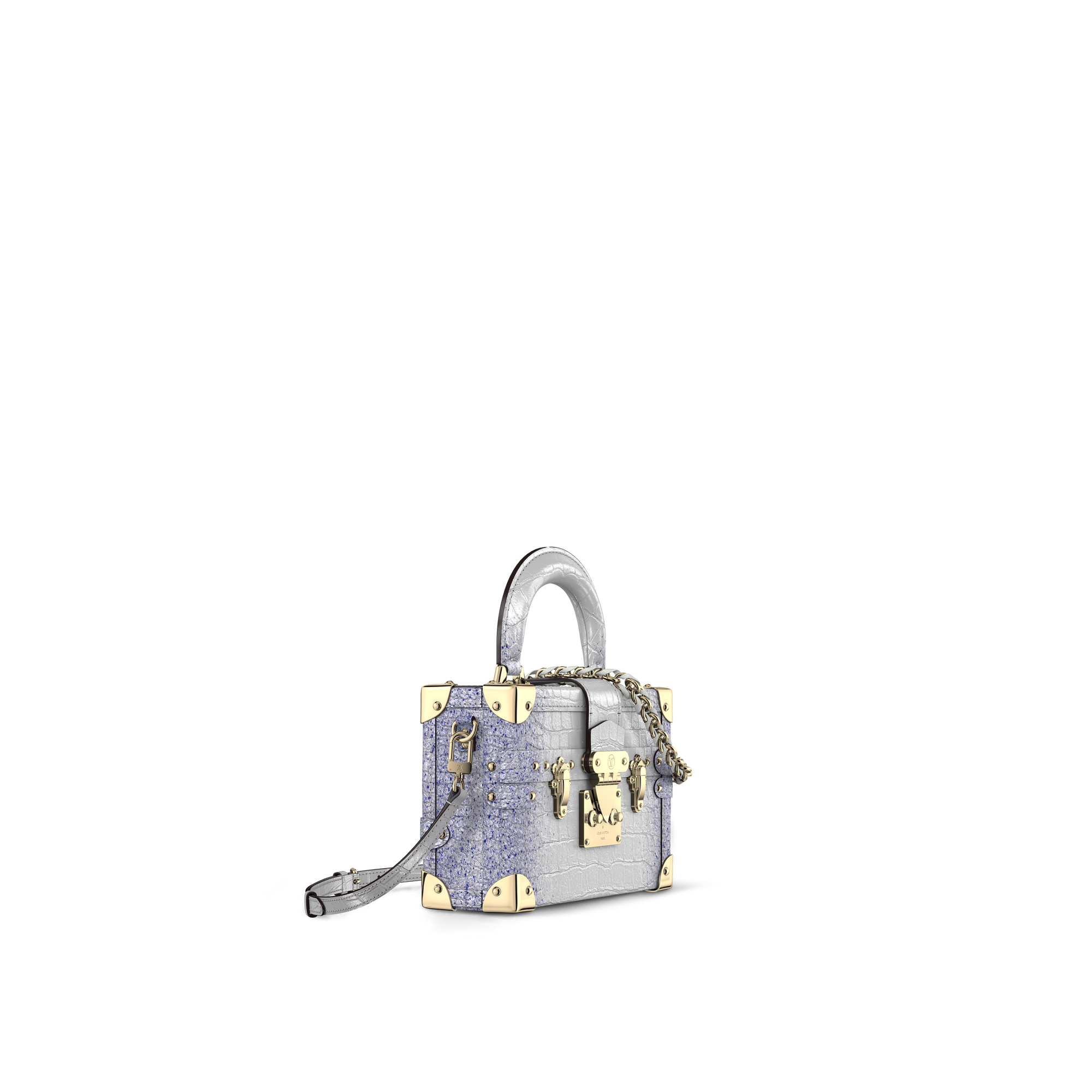 Petite Malle Capitale Crocodilien Brillant in Women