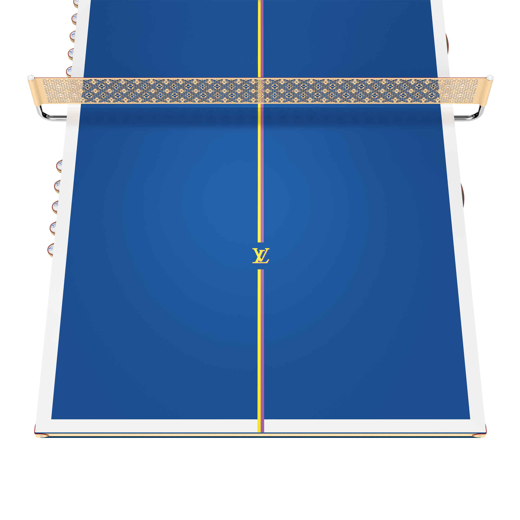 Ping-Pong Table Epi Professional Size Epi Leather in Trunks, Travel and Home