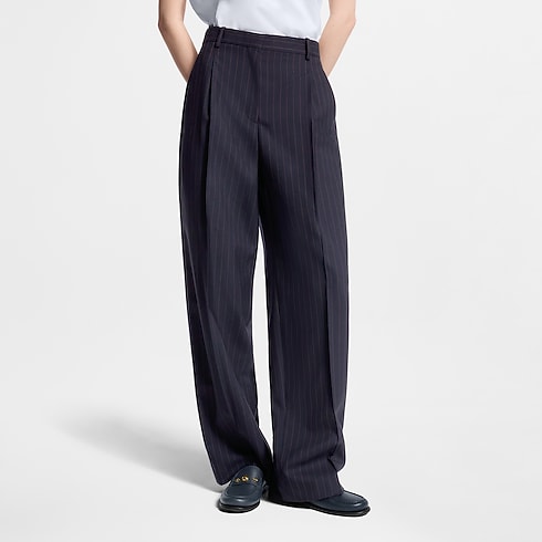 Pinstriped Tailored Pants cropped view