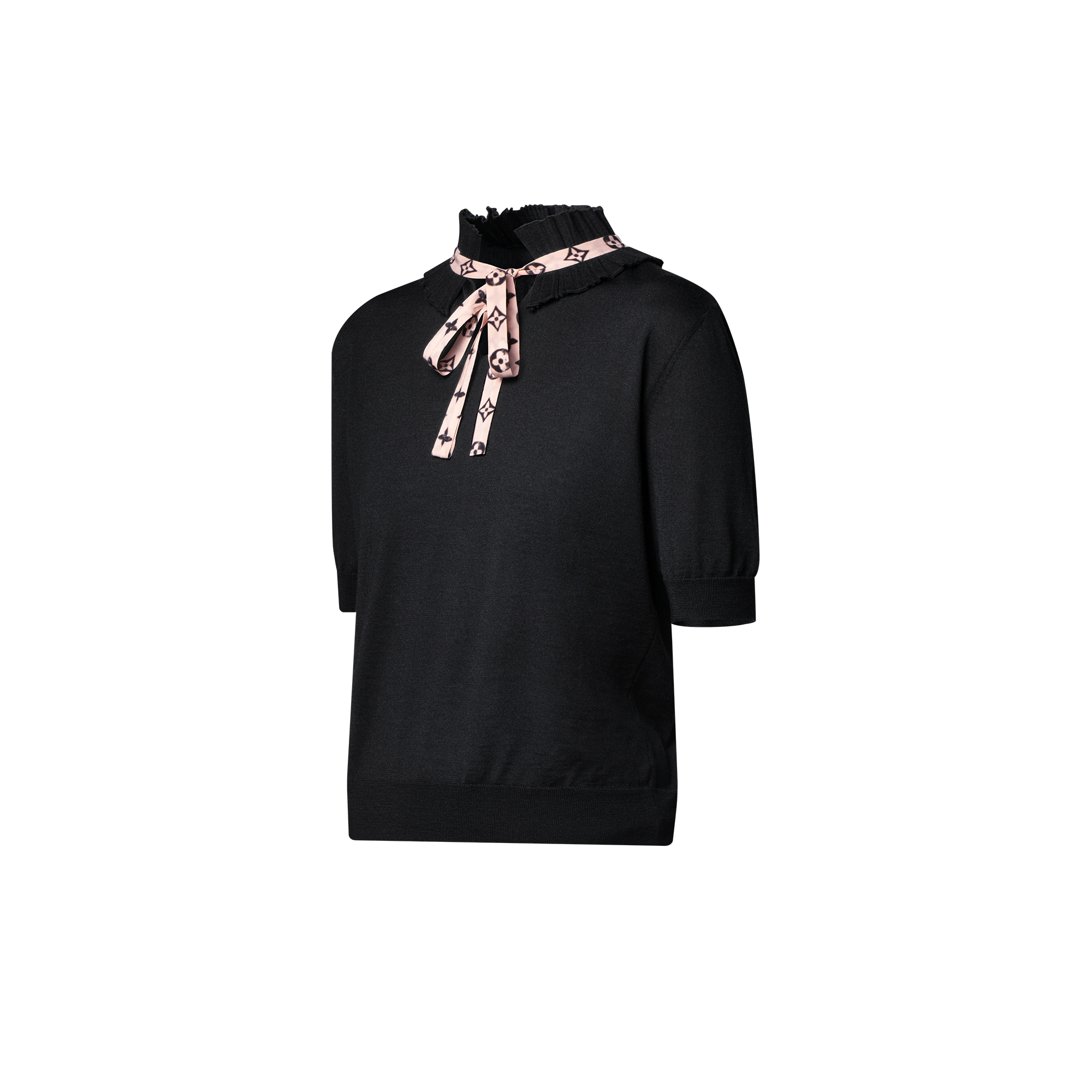 Pleated Collar Knit Top  in Women