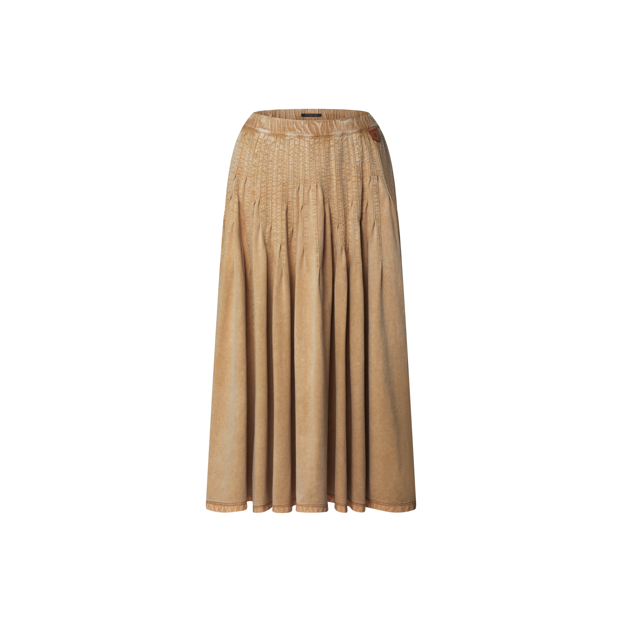 Pleated Jersey Maxi Skirt  in Women