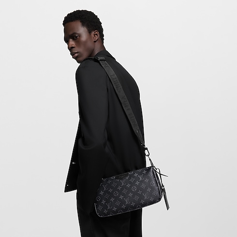Pochette Accessoire XL Monogram Eclipse in Bags and Small Leather Goods's Men Bags Newness collections by Louis Vuitton (Product zoom)