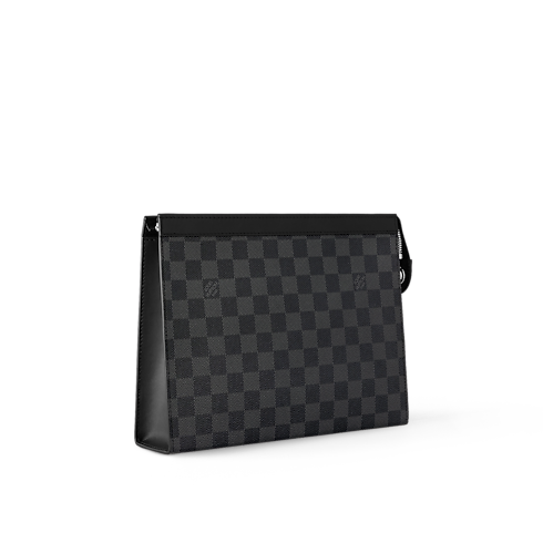 Pochette Voyage MM Damier Graphite Canvas in Men's Travel Travel Accessories collections by Louis Vuitton (Product zoom)