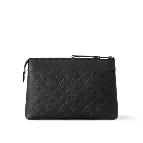 Pochette Voyage Souple Monogram Shadow Leather in Men's Wallets and Small Leather Goods Pouches collections by Louis Vuitton (Product zoom)