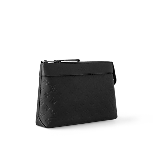Pochette Voyage Souple Monogram Shadow Leather in Men's Wallets and Small Leather Goods Pouches collections by Louis Vuitton (Product zoom)