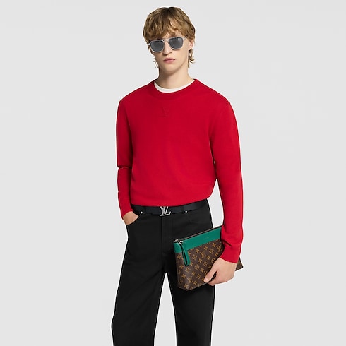 Pochette Voyage Souple Monogram Macassar Canvas in Gifts's Valentine's Day Gifts for Him } collections by Louis Vuitton (Product zoom)