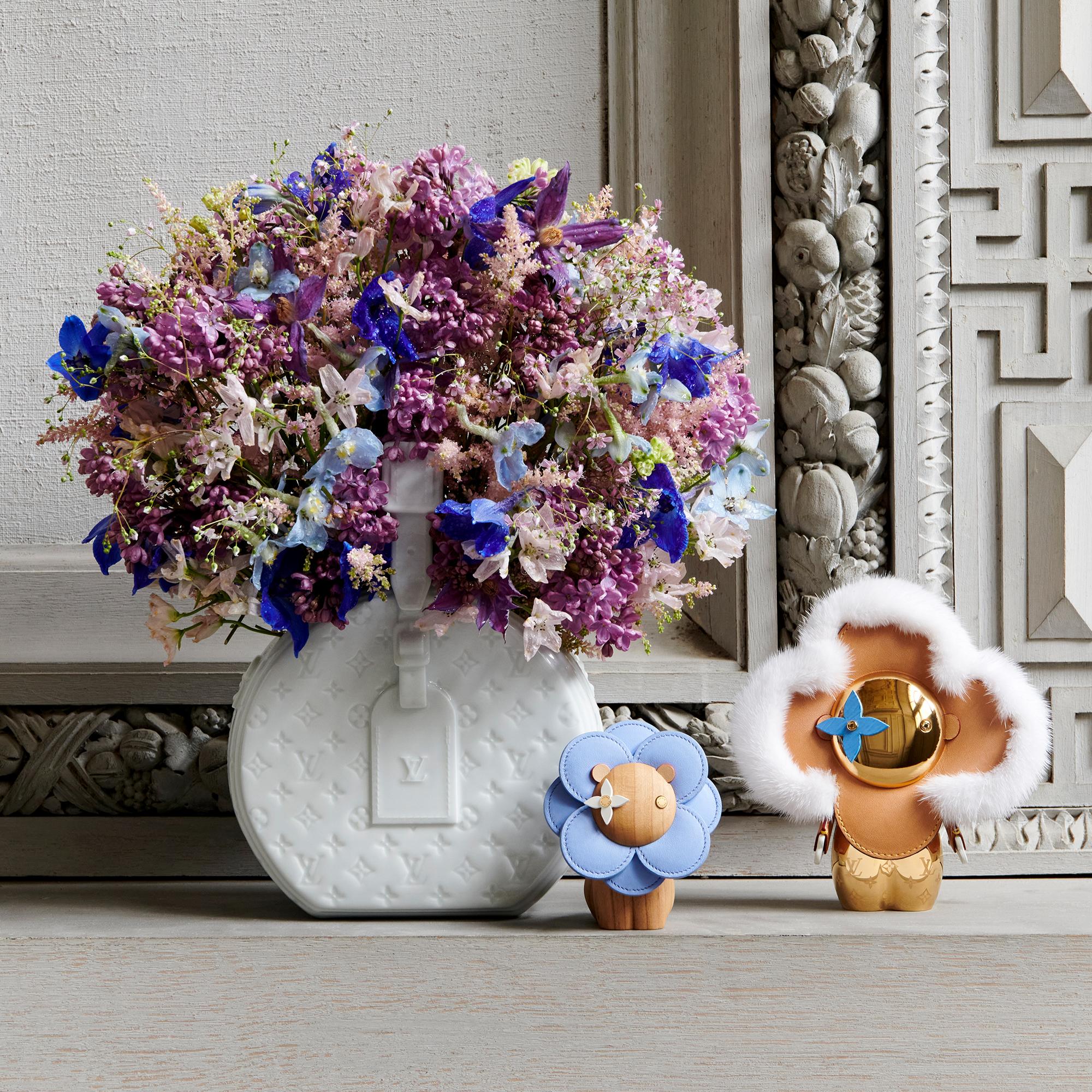 Porcelain Vase Petite Boite Chapeau Monogram in Trunks, Travel and Home