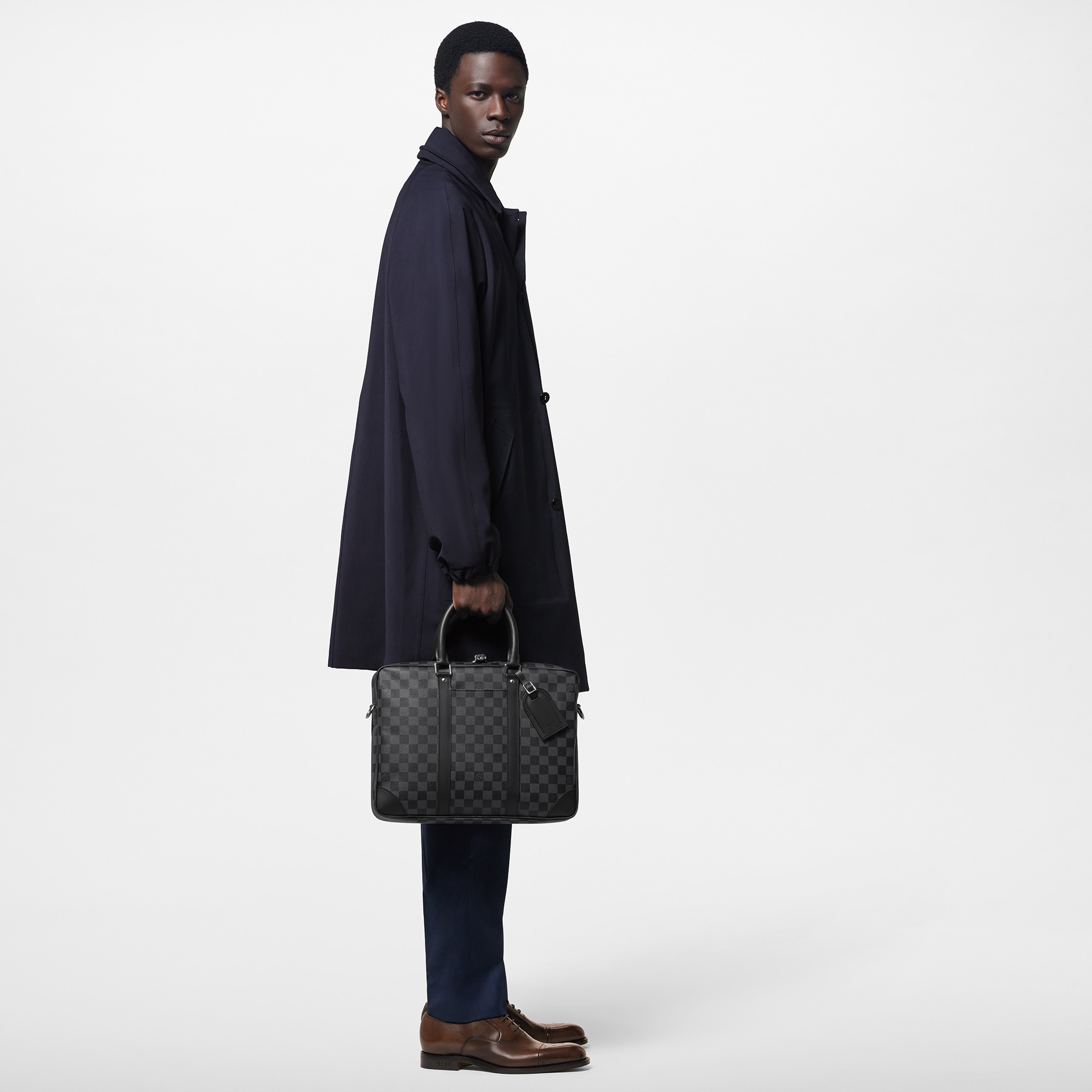 Porte-Documents Voyage PM Damier Graphite Canvas in Men