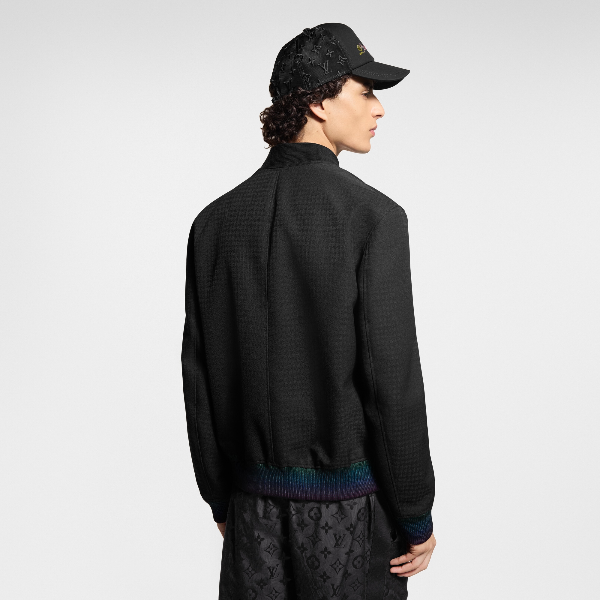 Preppy Wool Cardigan Blouson  in Men