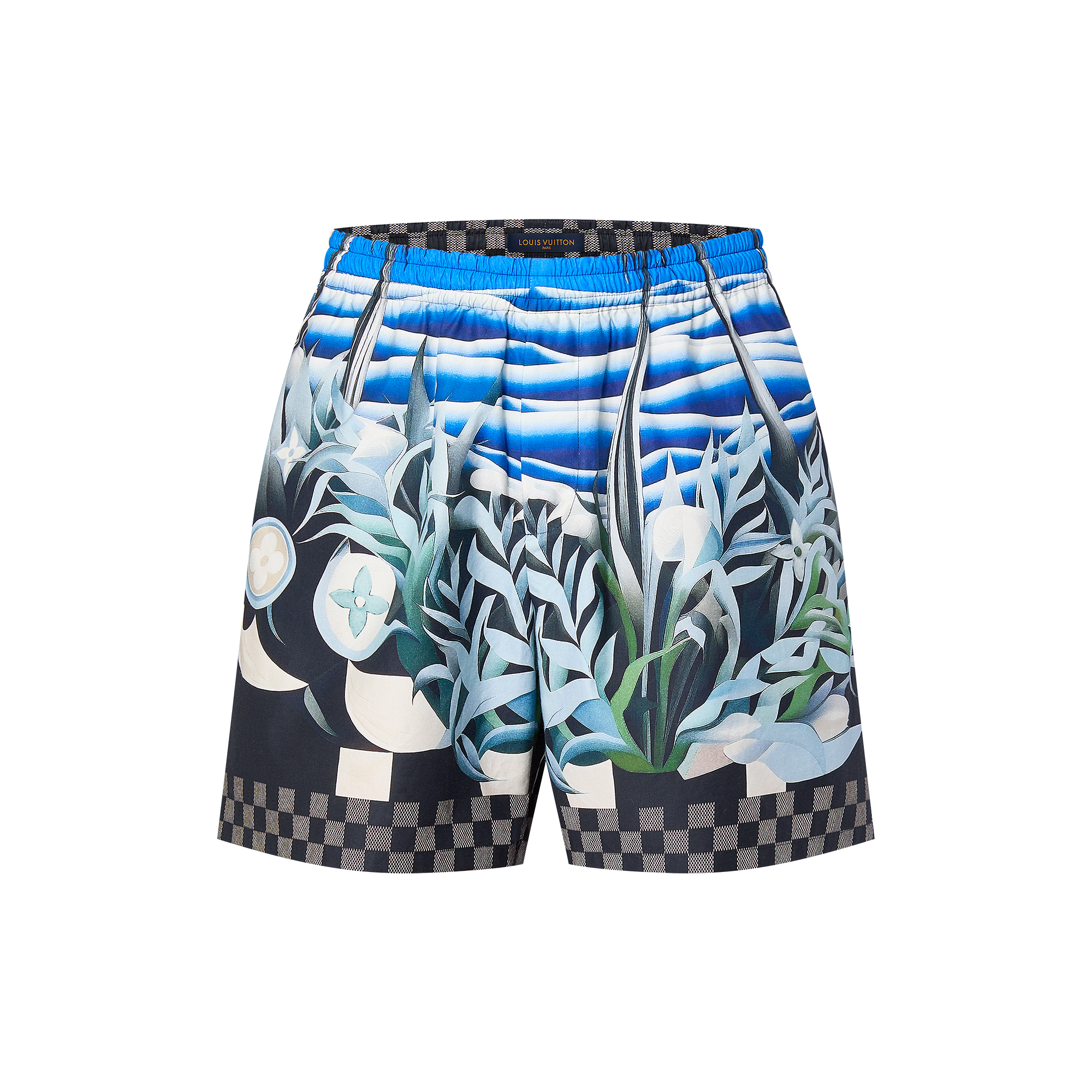 Printed Nylon Swim Shorts  in Men