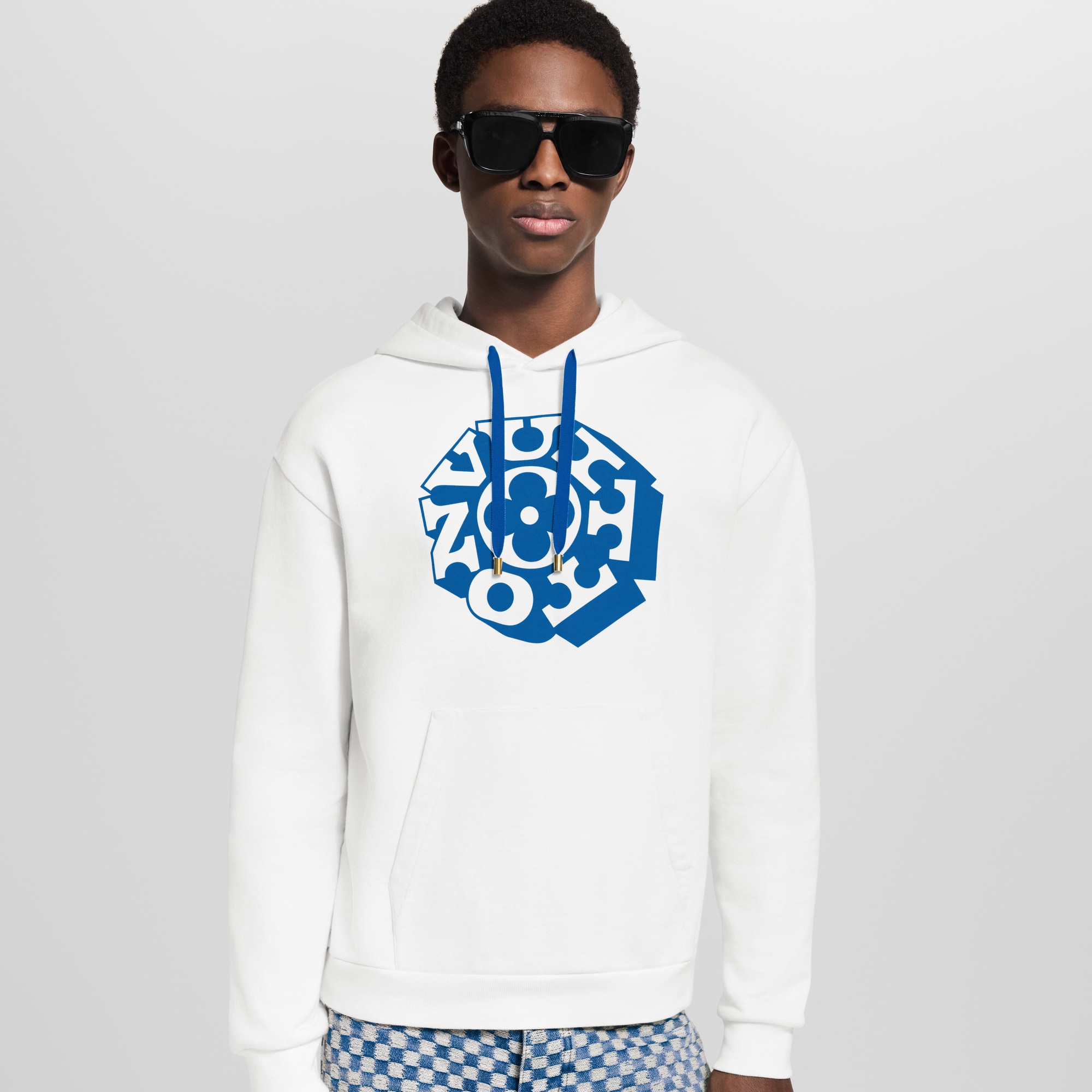 Printed Signature Hoodie  in Men