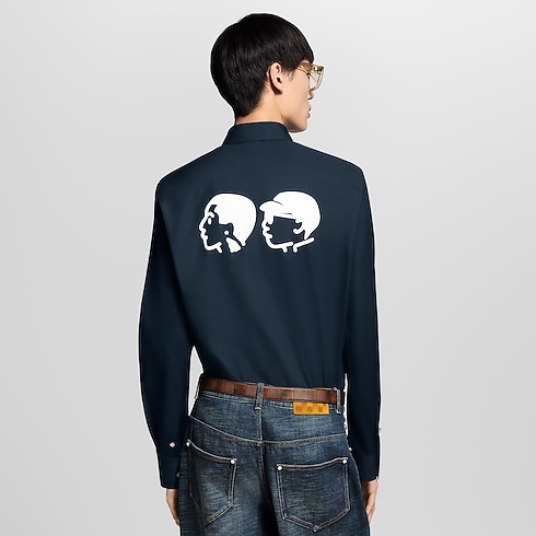 Printed Signature Long-Sleeved Shirt in Men's Ready-to-Wear Shirts collections by Louis Vuitton (Product zoom)
