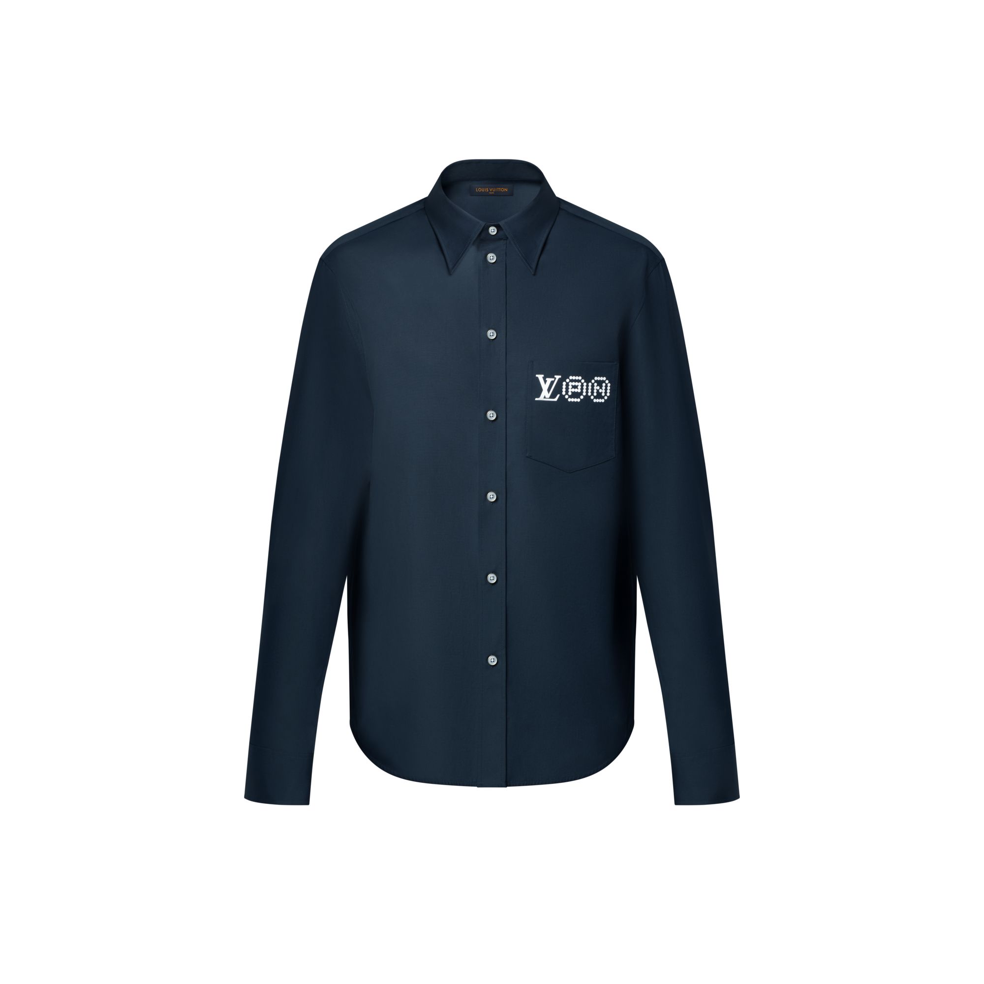Printed Signature Long-Sleeved Shirt  in Men