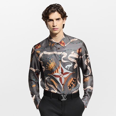 Printed Silk Shirt in Men's Ready-to-Wear Shirts collections by Louis Vuitton (Product zoom)