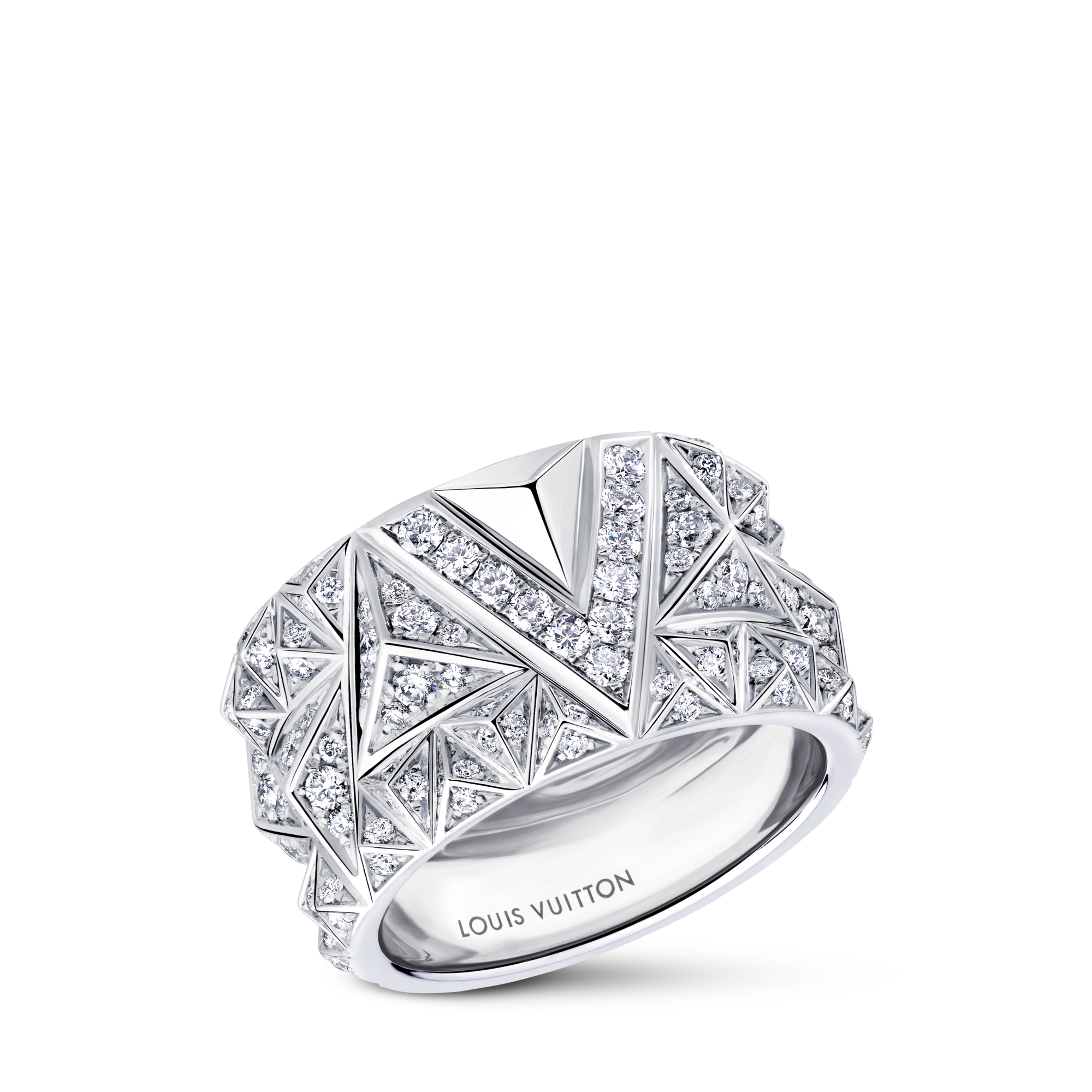 Pure V Ring, White Gold and Diamonds  in Jewellery