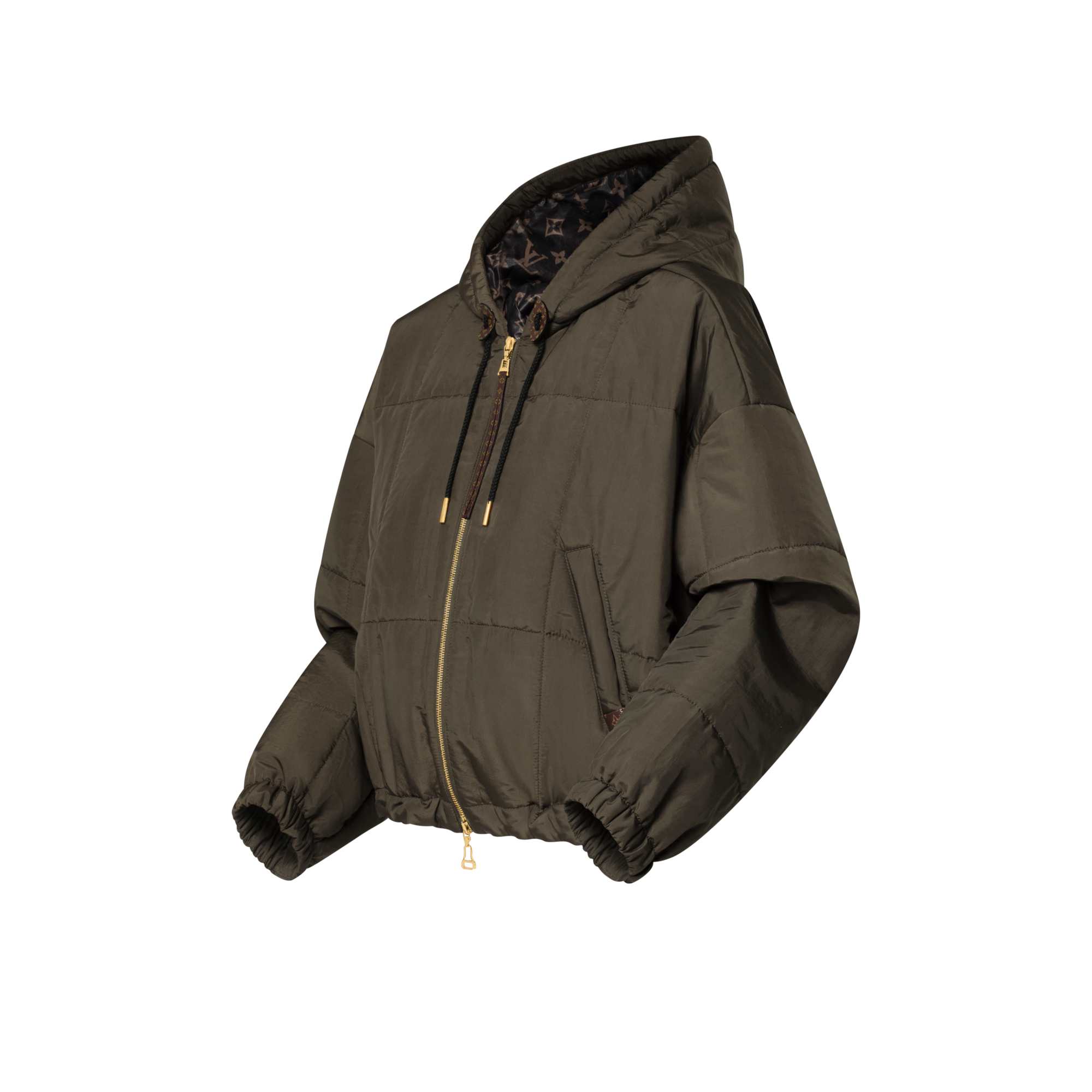 Quilted Zip-Up Jacket  in Women