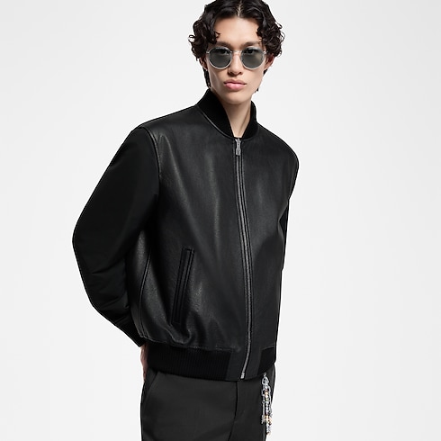 Reversible Leather Nylon Jacket in Men's Ready-to-Wear Outerwear and Coats collections by Louis Vuitton (Product zoom)