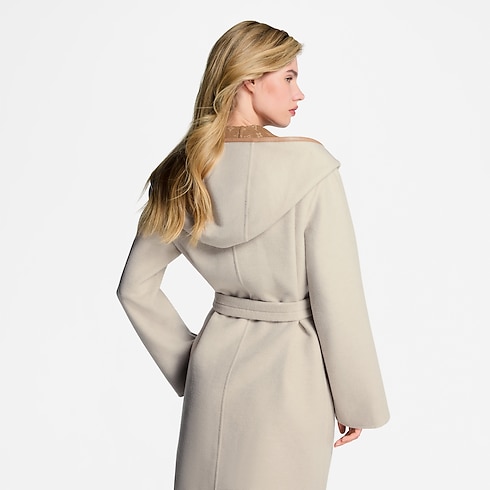 Reversible Signature Hooded Wrap Coat in Women's Ready-to-Wear Coats and Jackets collections by Louis Vuitton (Product zoom)