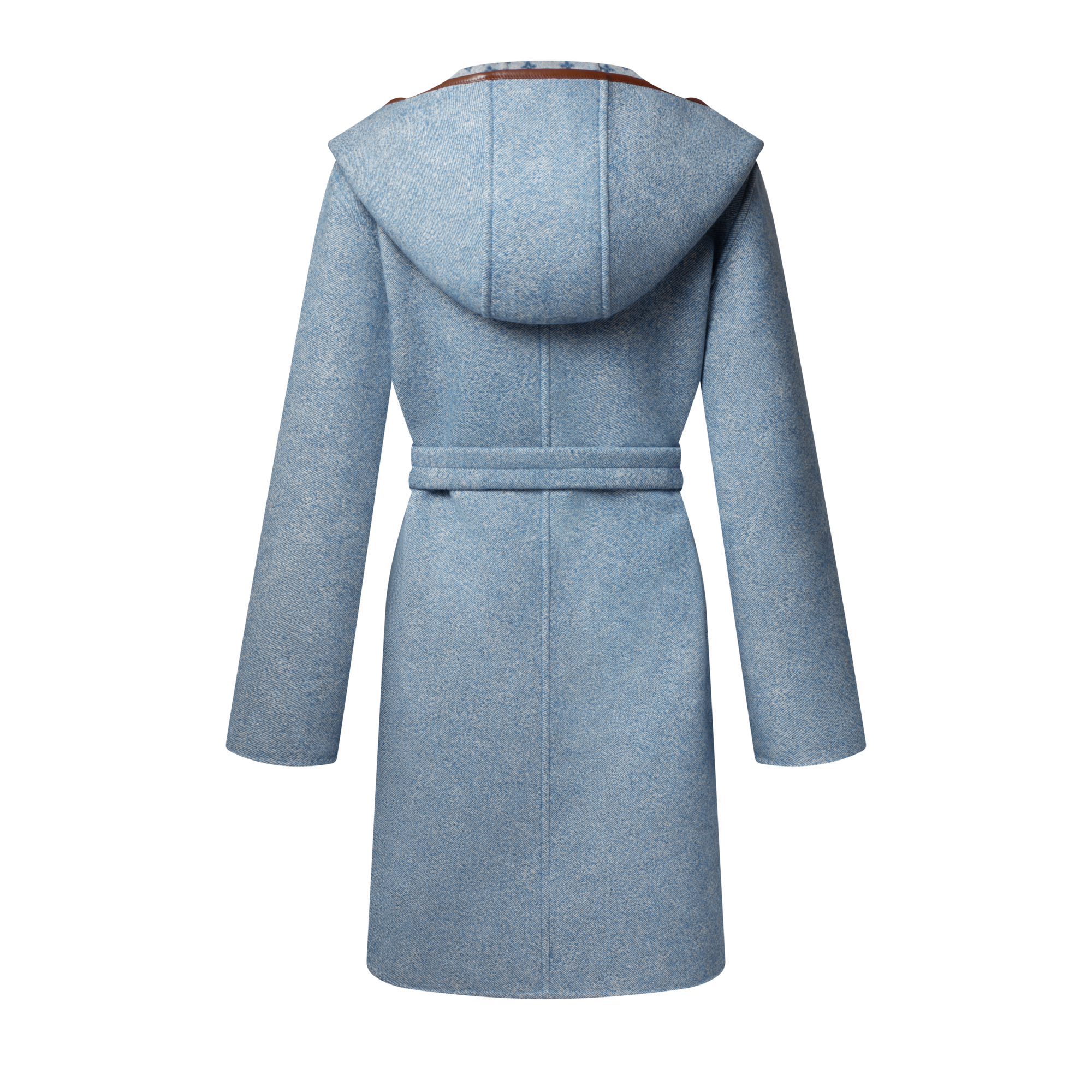 Reversible Signature Hooded Wrap Coat  in Women