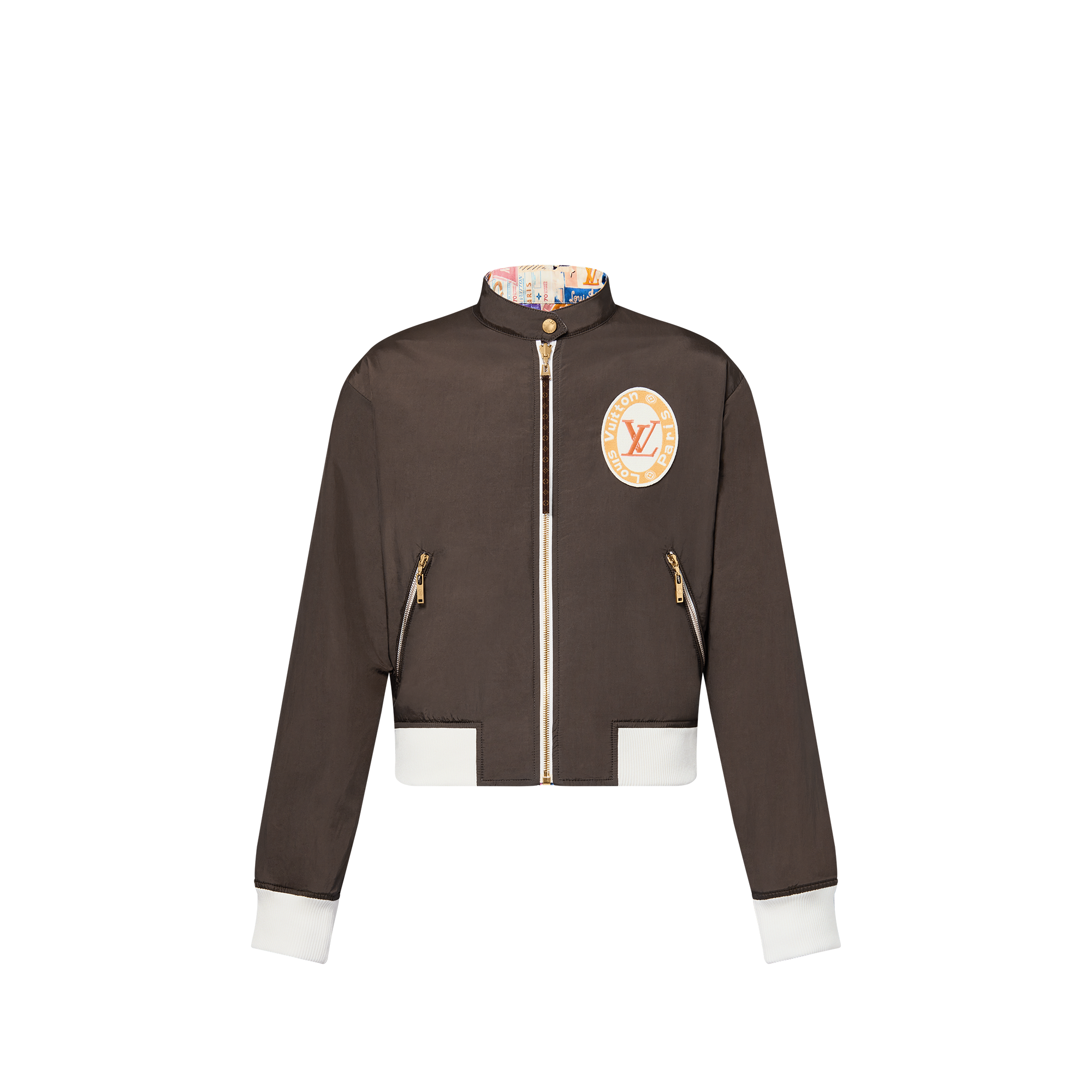 Reversible Travel Patch Bomber Jacket  in Women