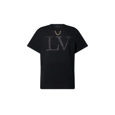 Rhinestone Signature T-Shirt in Women's Ready-to-Wear Tops collections by Louis Vuitton (Product zoom)