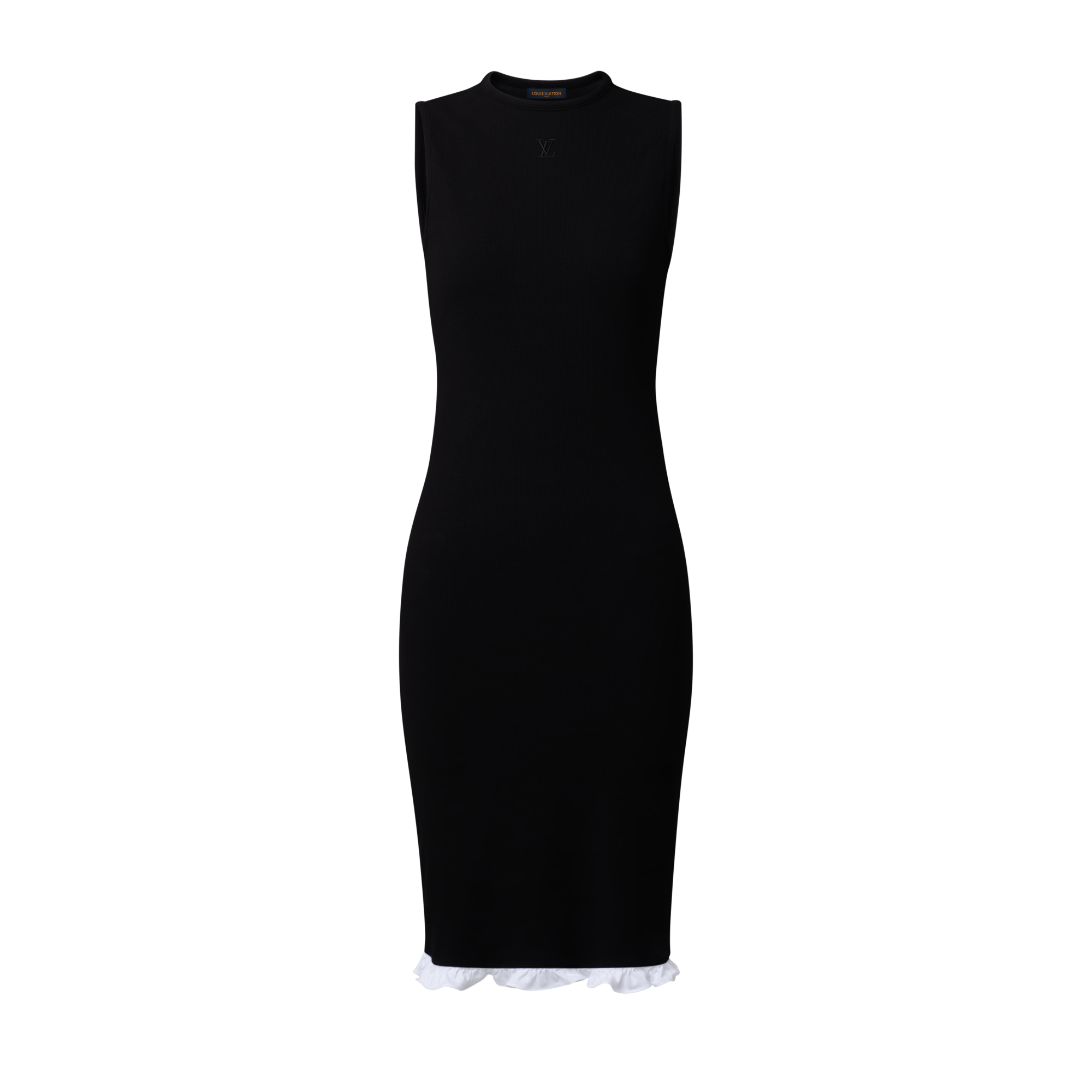 lv bodycon dress Dresses - Ready-to-Wear - Women custom colors available. White Lotus Black Strapless Sheer Stretch Ships From, Train Length:CN, 50cm