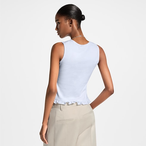 Ruffle Hem Tank Top in Women's Ready-to-Wear Tops collections by Louis Vuitton (Product zoom)