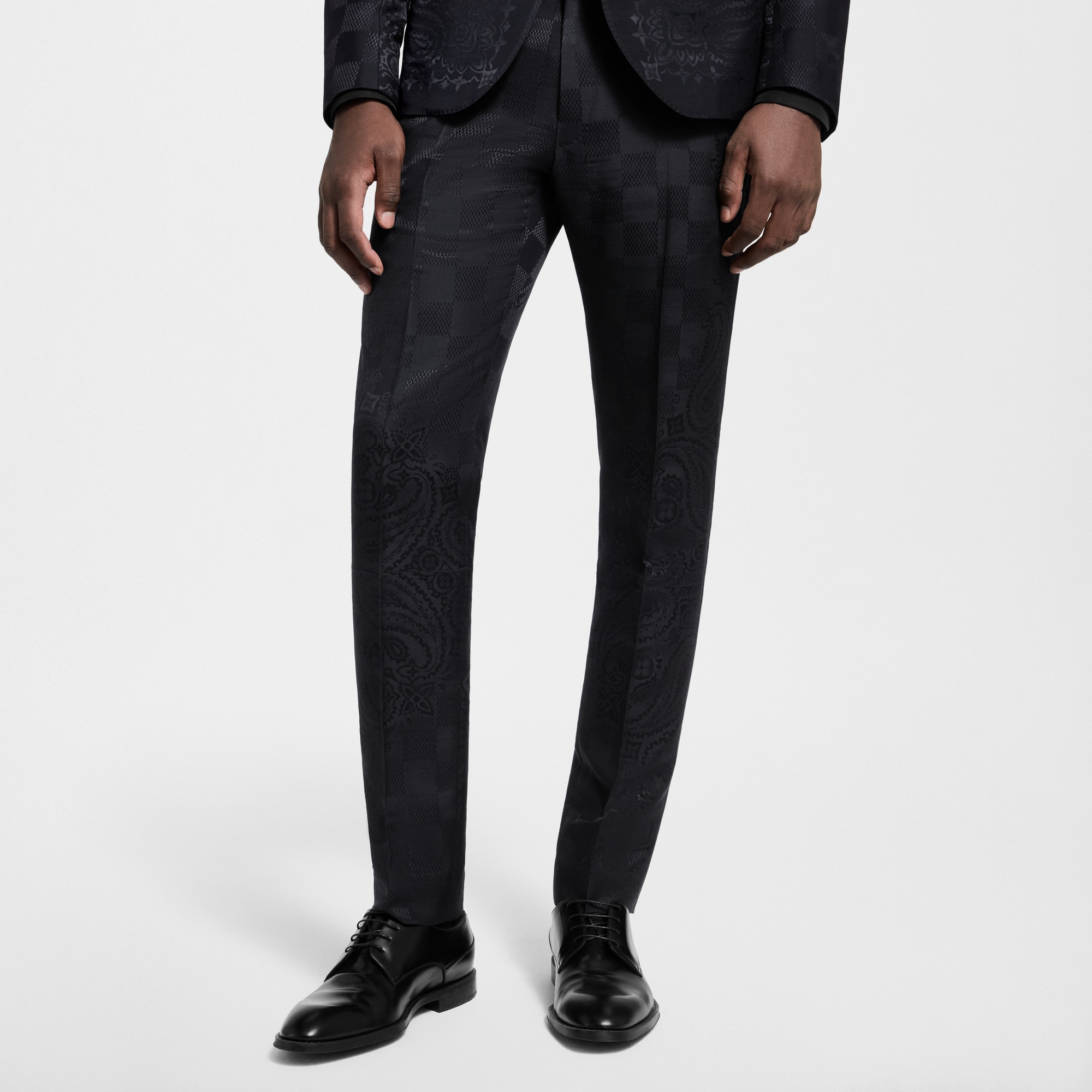 Satin Cigarette Evening Pants  in Men