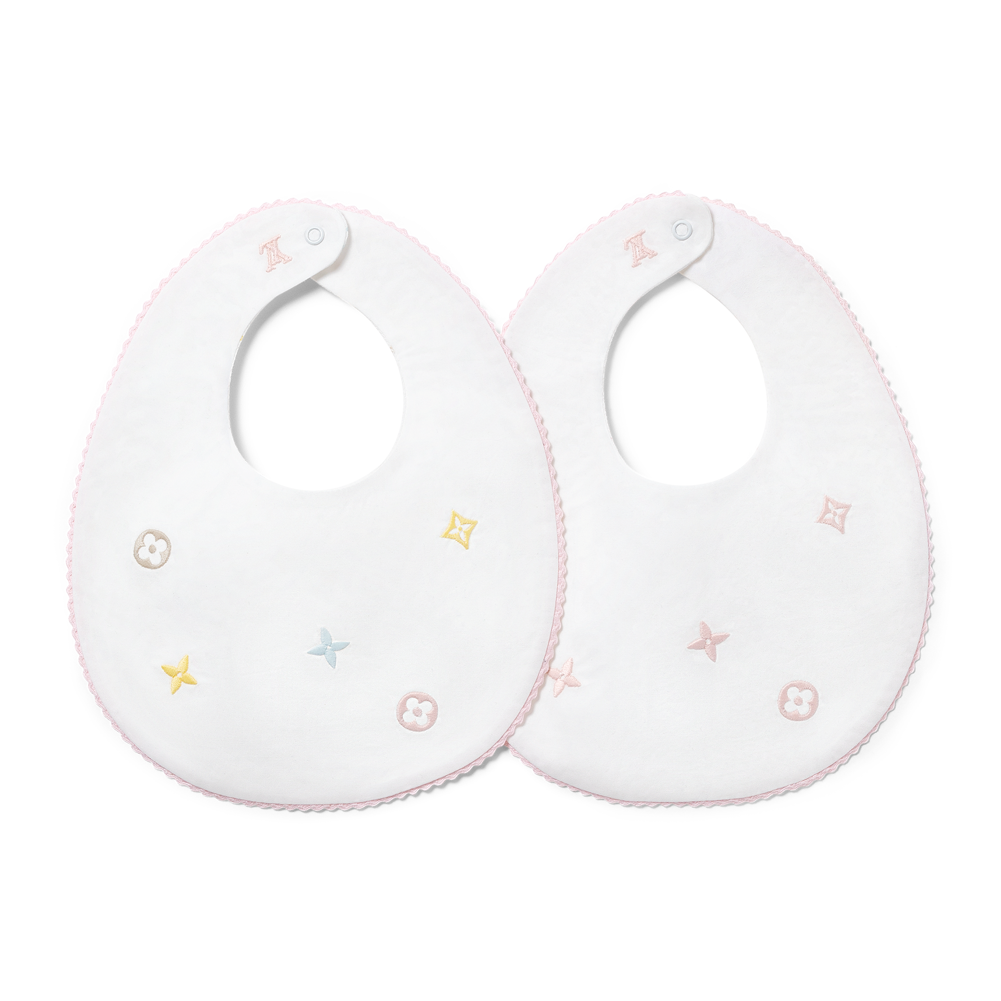 Set of 2 Embroidered Meli-Melo Bibs . in New