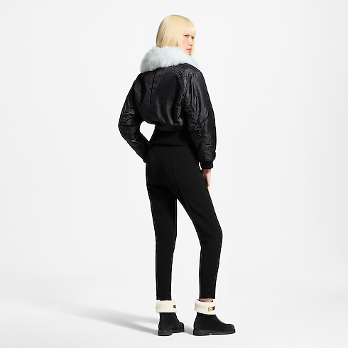 Shearling Collar Nanogram Bomber Jacket in Women's Ready-to-Wear Coats and Jackets collections by Louis Vuitton (Product zoom)