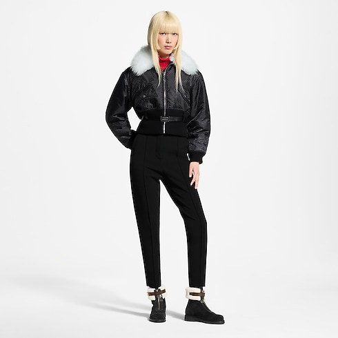 Shearling Collar Nanogram Bomber Jacket in Women's Ready-to-Wear Coats and Jackets collections by Louis Vuitton (Product zoom)