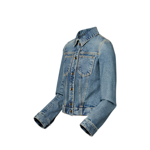 Short Denim Jacket in Women's Ready-to-Wear Coats and Jackets collections by Louis Vuitton (Product zoom)