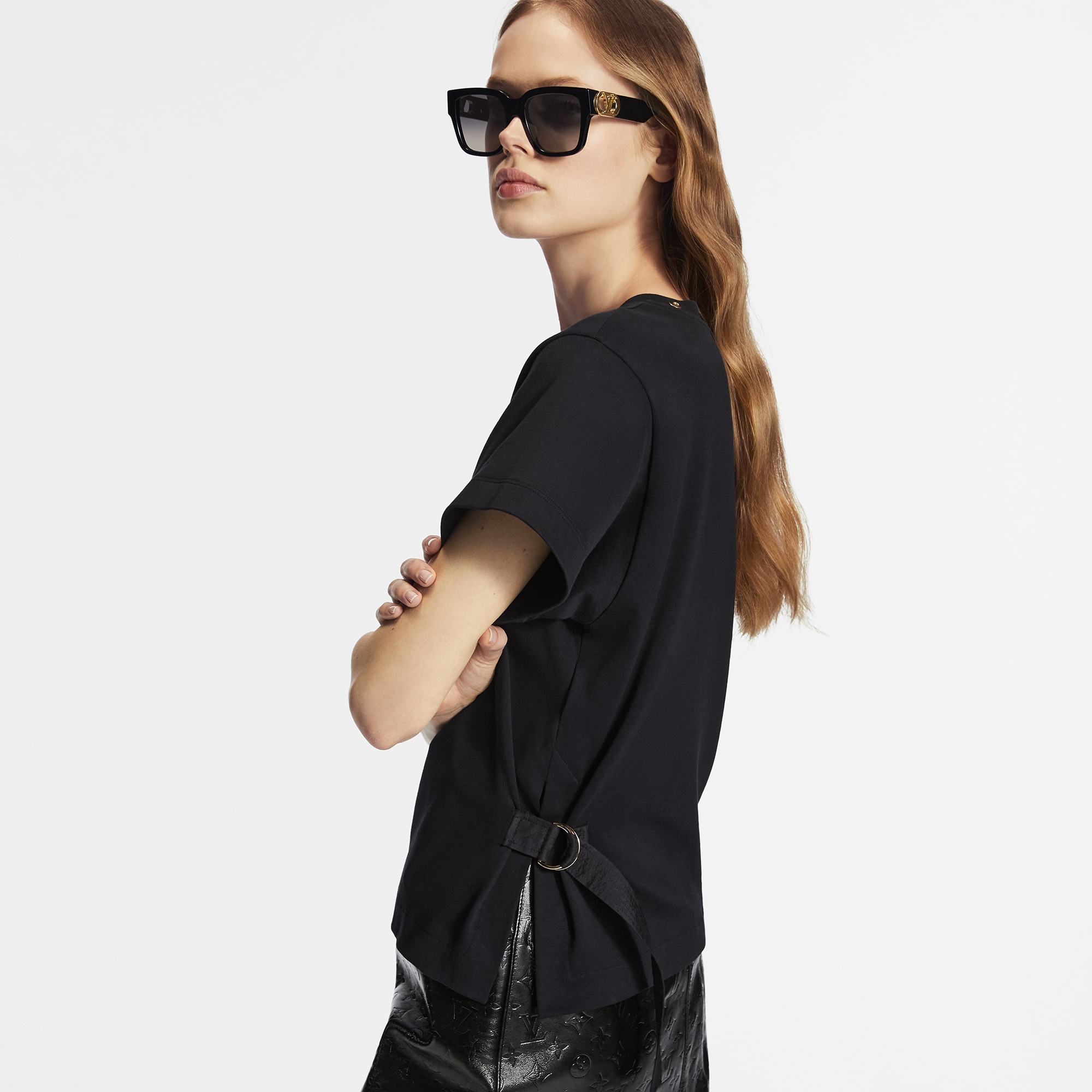 Side Strap T-Shirt  in Women