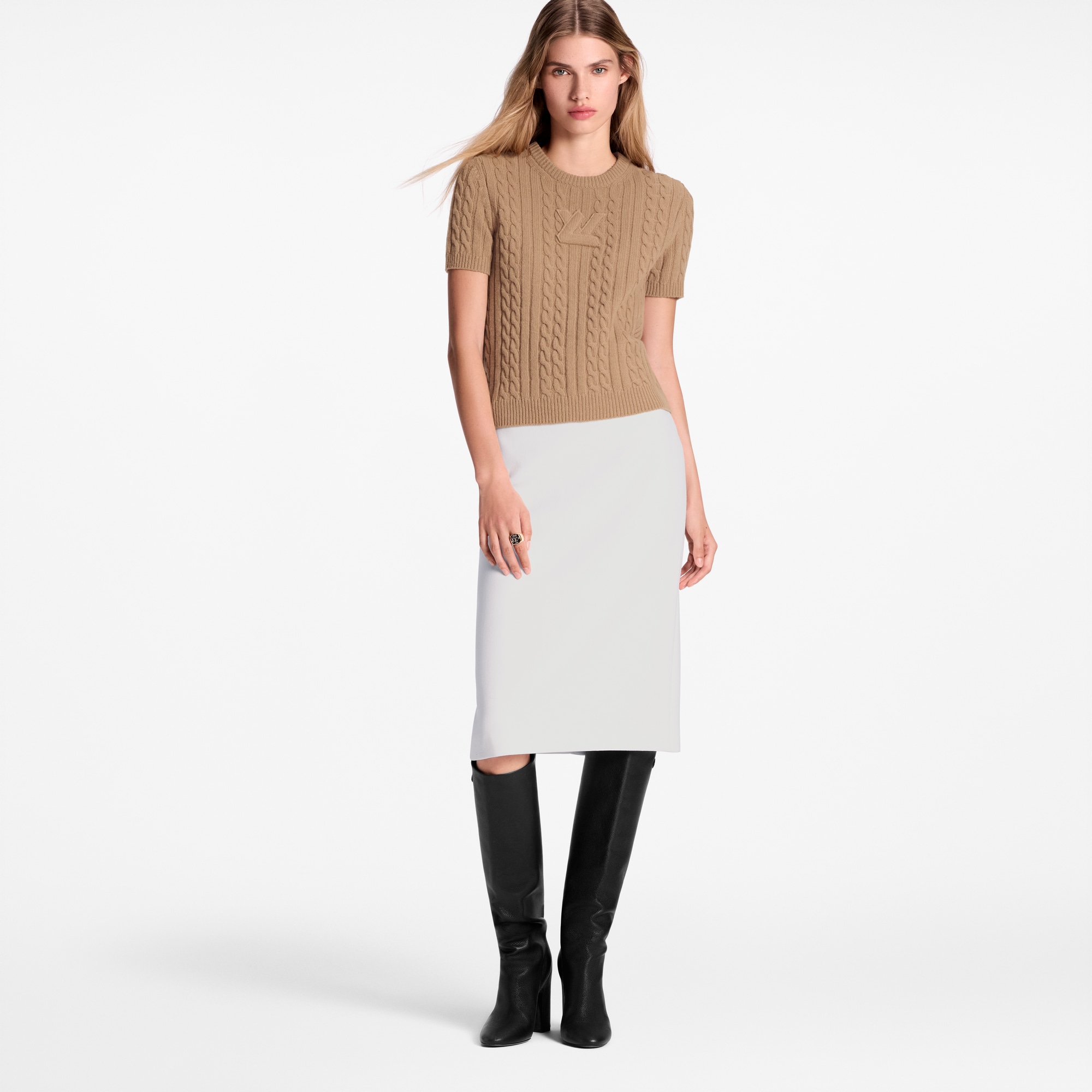 Signature Cable Knit Top  in Women